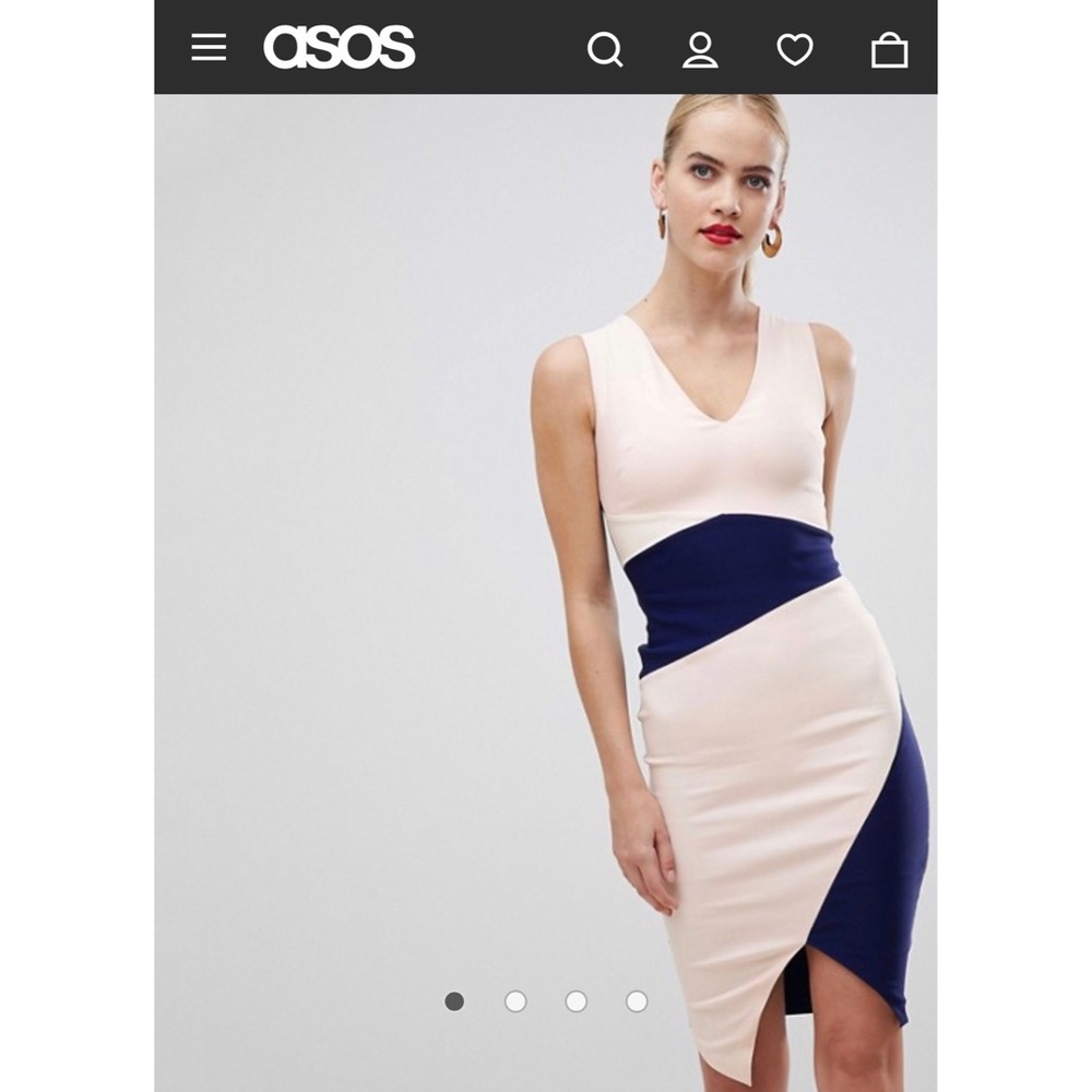 ASOS Color Block Pencil Dress